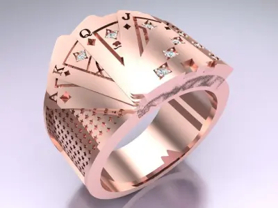 Cards Rings - N1037 3D print model