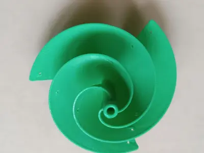 Fibonacci Wind Turbine 3D print model