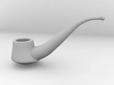 Pipes wooden pipe 3D model