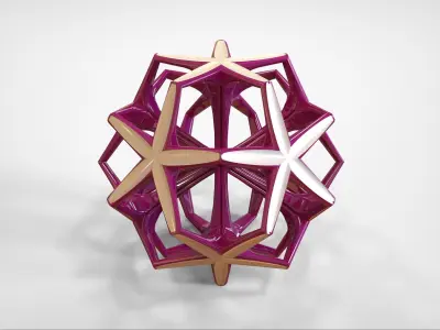Geometric Sculpture Low-poly 3D model purchase