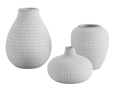 Artisanal Rustic Ceramics Vase 3D model
