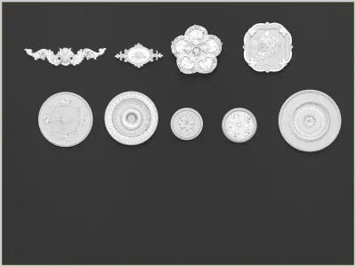 43 Ornament IMM Brush For Zbrush  3D model