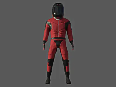 Racing Character 3D model
