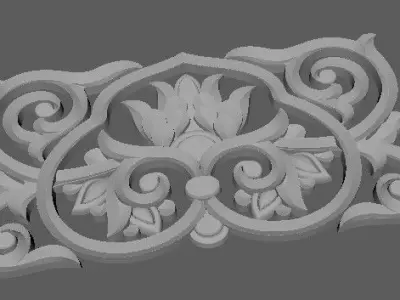 Central decor ornament for furniture 3D model 563