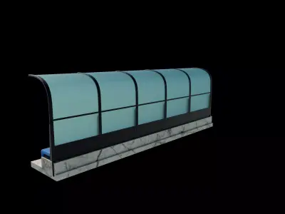 Soccer Bench 3D model