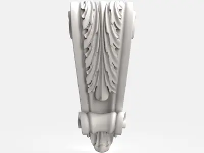 Carved corbel for cnc 3 3D model