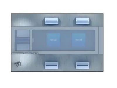 exhibition Low-poly 3D model 4