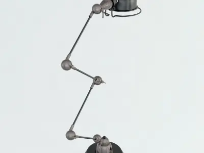 Scissor Desk Lamp Low-poly 3D model