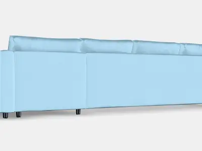 VIMLE 4-seat sofa with chaise longue Low-poly 3D model
