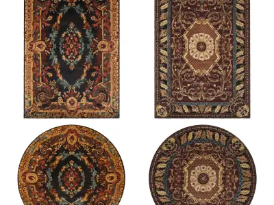 4 in 1 Rug Collection No 12 Low-poly 3D model