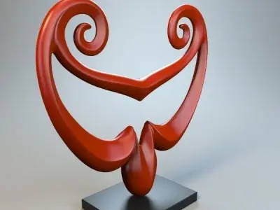 Abstract Figure 3D model 3