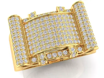 Bid fancy mans ring 3D print model