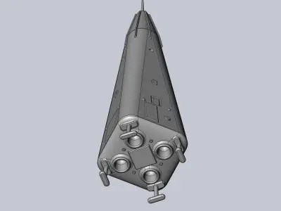 Delta Clipper MD DC-X Printable Miniature 3D print model