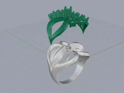 ring woman  3D print model 85