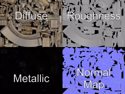 Ornate Stone Archway model pack Low-poly 3D model