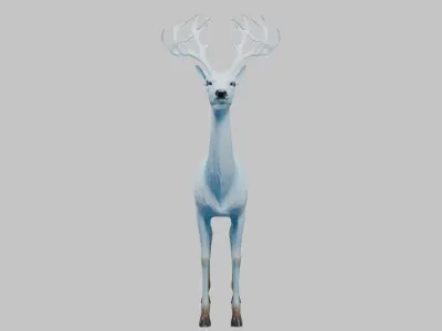 3D Deer Patronus Model - Magical Protector Animal Low-poly 3D model