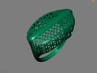 Women Plain Ring Ready STL Models Womens Ring 3d models 3D print model 5