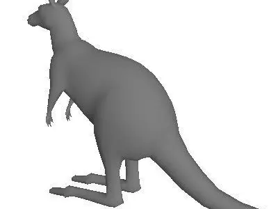 Low Poly Kangaroo Low-poly 3D model