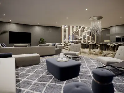 Corona - C4D files - Luxury Penthouse Interior 3D model