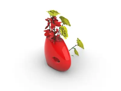 contemporary style flower vase stl files verified 3D print model