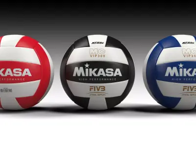 Volleyball - ball -  Mikasa VIP300 Series 3D model