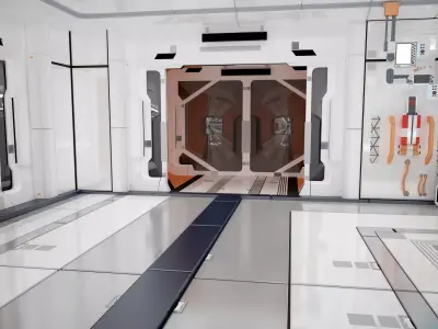 car factory - automobile production workshop 3D model