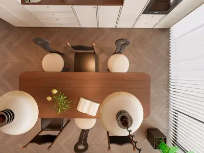 Dining room Dining interior Dining table 36 3D model