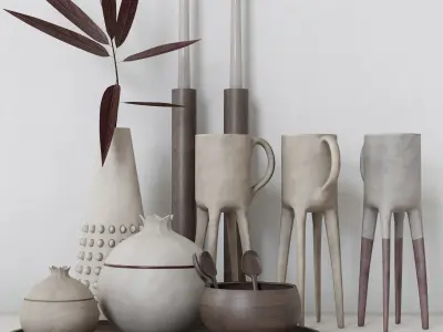 Decorative set D1  3D model