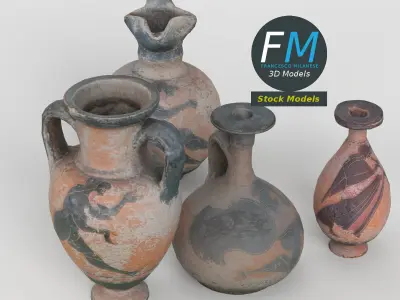 Ancient Greek Pottery 3D model