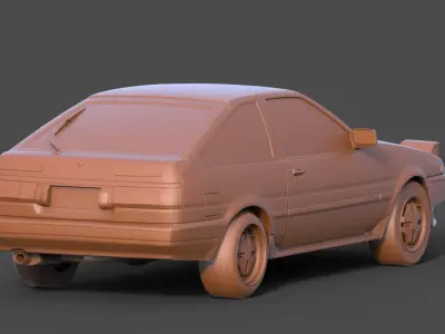 Toyota AE86 3D print model