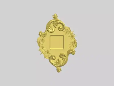 Ornate Engraving Frame 3D print model