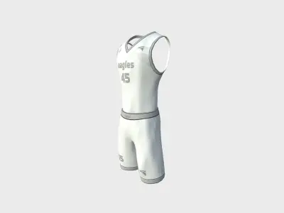 Basketball Fantasy Team Eagles Uniform - Character Design Low-poly 3D model