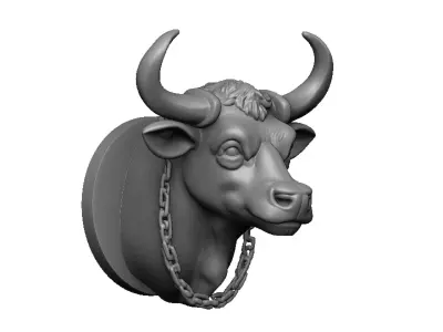 buffalo head 3D print model