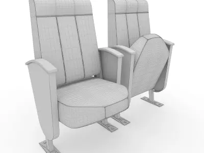 Stadium Seats 4 3D model