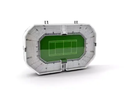 Tennis Stadium Arena D Model Pack for Games and Simulations Low-poly 3D model