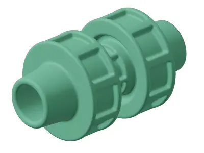 Plastic Exquisite Pipe Fitting Toy 3D model