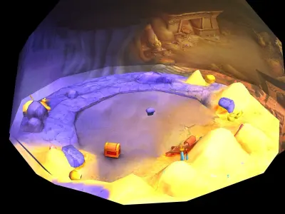 Game Low-Mode - Desert Underground Treasure 21 3D model