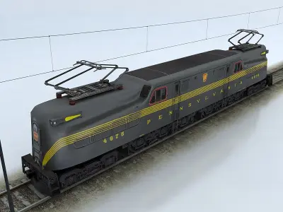 Pennsylvania GG1 Low-poly 3D model