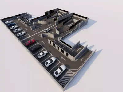 Parking-Parking Lot 3D model