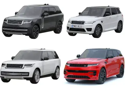 Range Rover collection 3D Model Pack