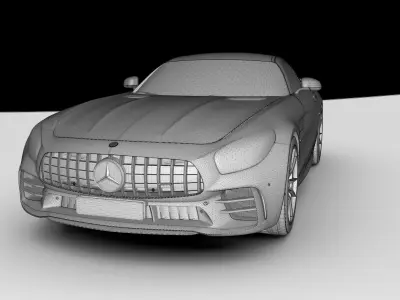 Mercedes Benz AMG GTR 3D model