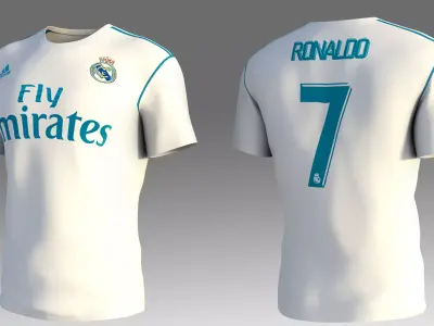 T-Shirt Real Madrid 3D model