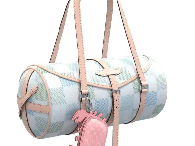 Louis Vuitton Papillon Bag Light Low-poly 3D model