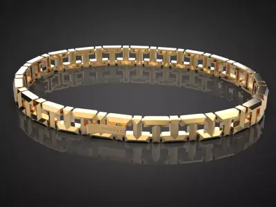 T True collecton fashion bracelet B2 3D print model