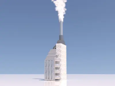 Refinery Industrial Furnace 02 3D model
