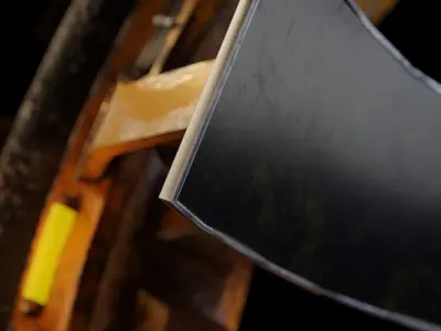 Postapocalypse Monowheel Low-poly 3D model