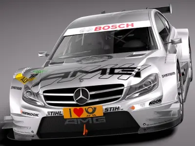 Mercedes C AMG DTM 2012-2014 3D model
