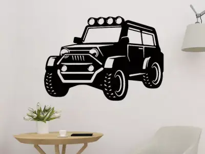 Car Wall 2D Decor 3D print model