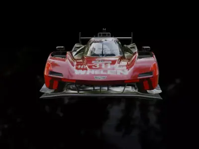 Cadillac race car from Lemans Hybrid 3D MODEl 3D model