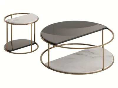 Fendi Boogie Circle Calacatta Marble 3D model